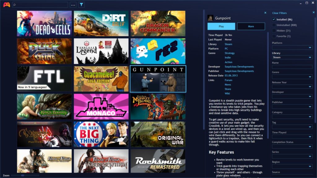 Playnite pe PC