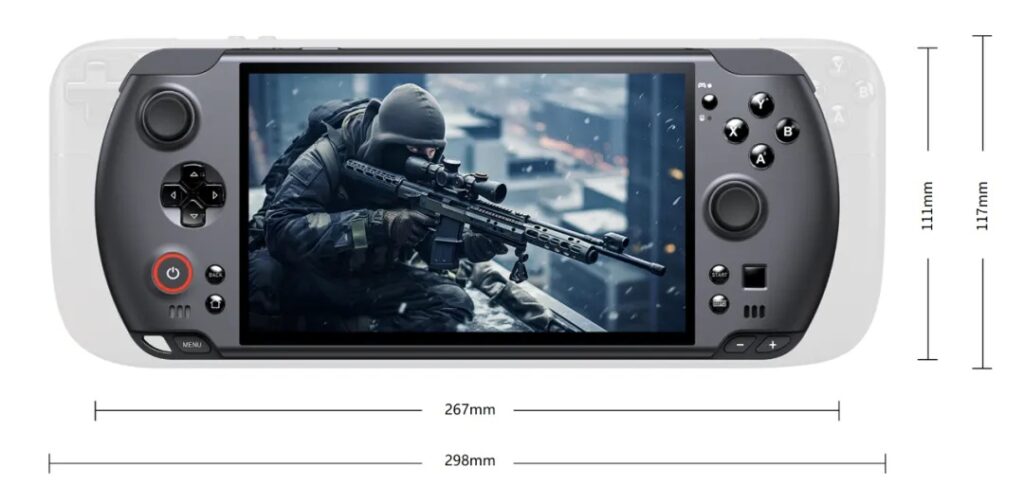 Storleksjämförelse GPD WIN 5 vs Steam Deck