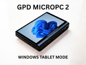 GPD MicroPC 2 Windows tablet mode