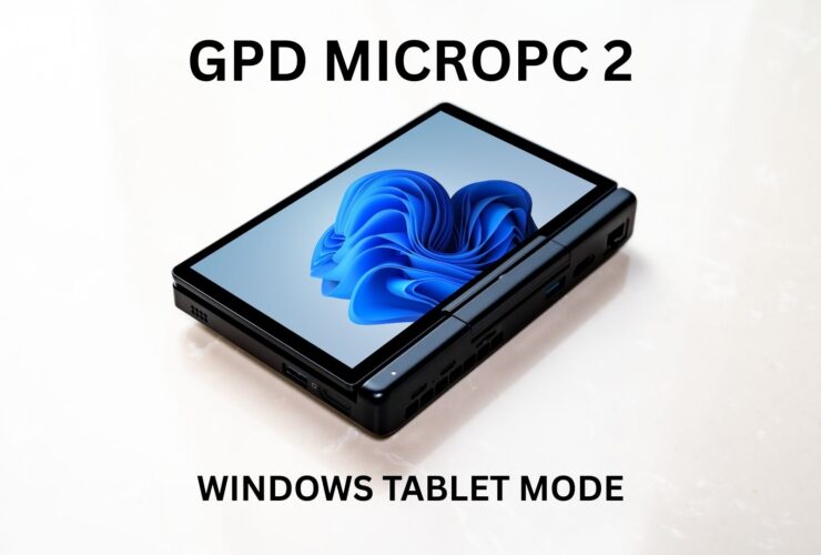 GPD MicroPC 2 Windows tablet mode