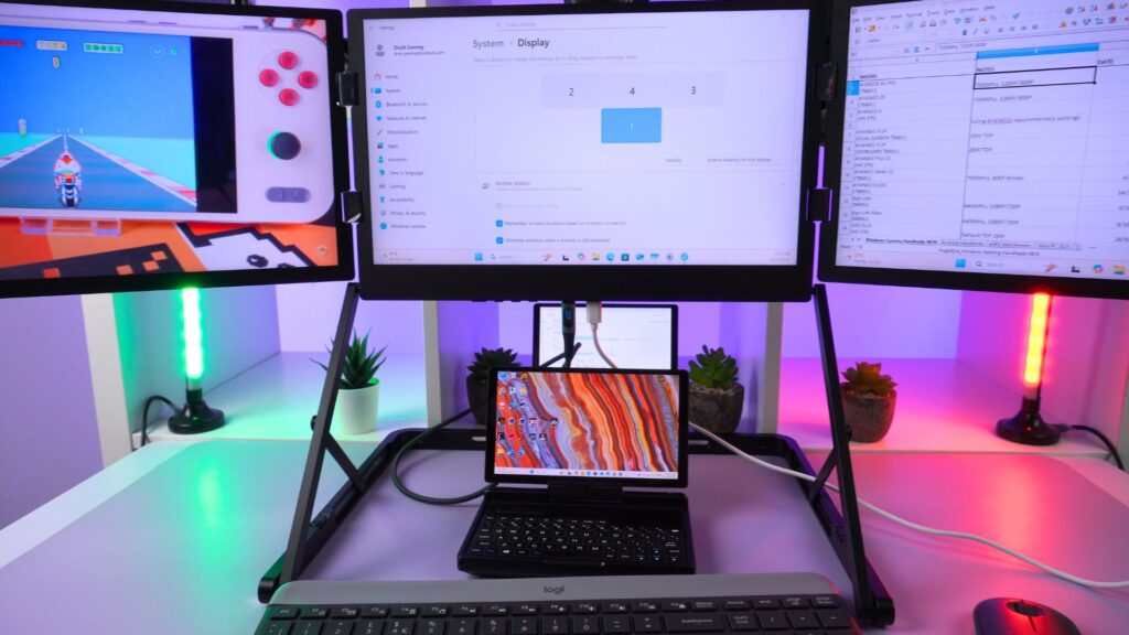Mini prenosnik GPD MicroPC 2 podpira do štiri zunanje monitorje