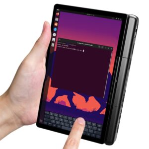 GPD MicroPC 2 in modalità tablet verticale