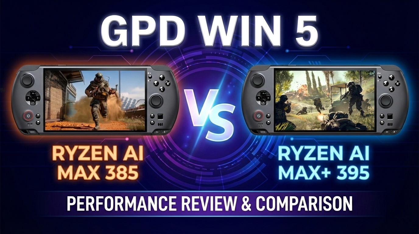 GPD WIN 5 385 vs 395 comparison