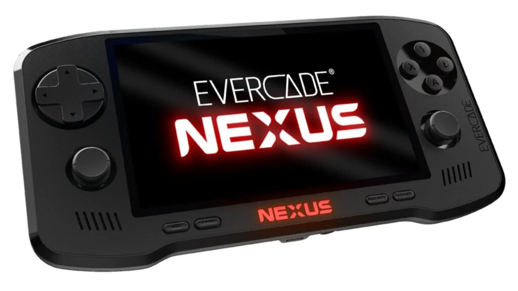 Vista frontal del Evercade Nexus