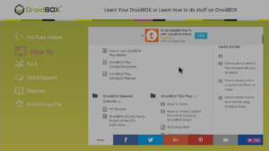 DroidBOX® Control Centre How-To Guides