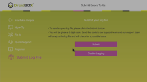 DroidBOX® Control Centre Enabled and logs now exist