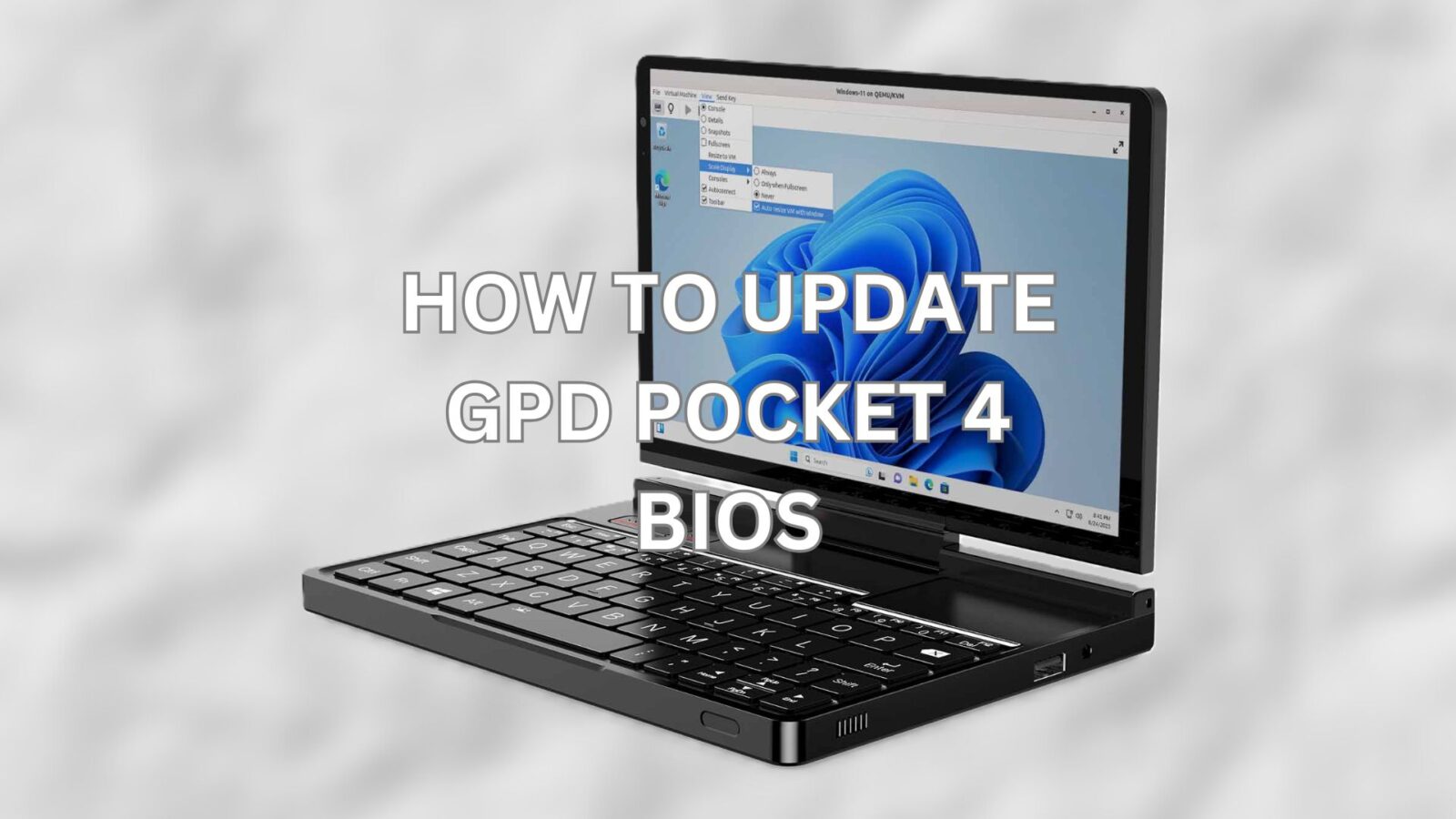 HOW TO UPDATE GPD Pocket 4 BIOS
