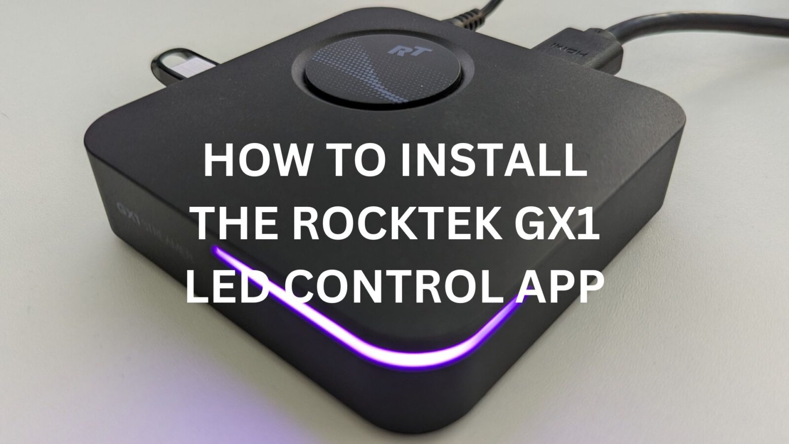 How to update the RockTek GX1 LED Control app