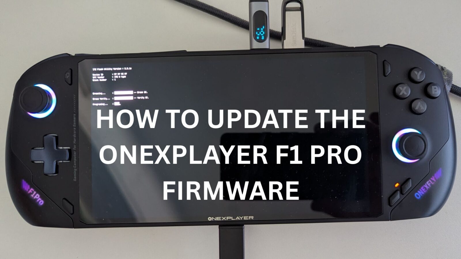 How to update the ONEXPLAYER F1 Pro firmware