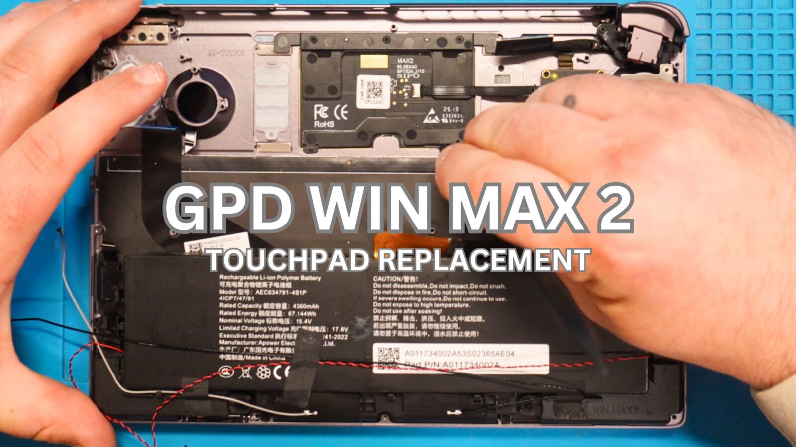 GPD WIN MAX 2 Touchpad Replacement
