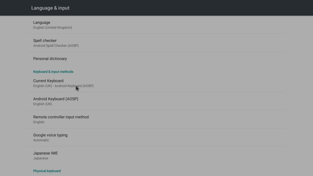 Clique em Redefinidor de mapa de teclas multilíngue do teclado atual