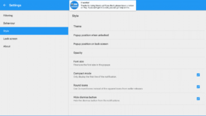 Heads Up Notifications Settings