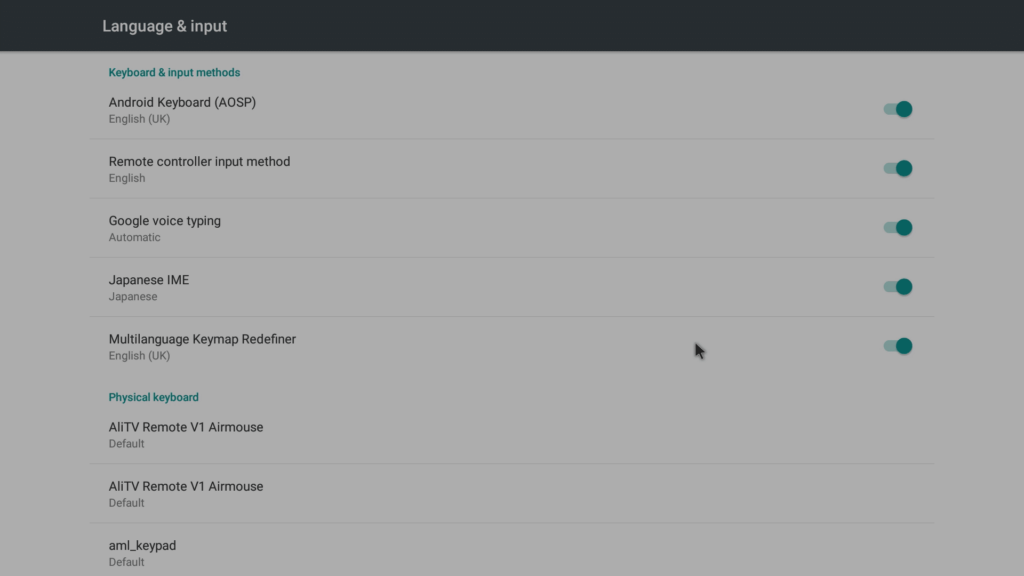 Mostrar o método de entrada do redefinidor de mapa de teclas multilingue ativado