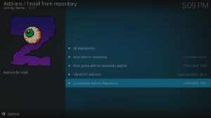 Kodi 17 I componenti aggiuntivi di Kodi LibreELEC si installano dal repository Repo Evidenziato
