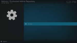 Kodi 17 LibreELEC Kodi Add-ons Installare da Repository Repo Inserito Servizi Evidenziato