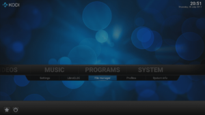 Kodi 16 LibreELEC VPN Manager per OpenVPN File Manager