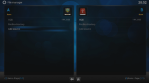 Kodi 16 LibreELEC VPN Manager per OpenVPN File Manager Aggiungi fonte