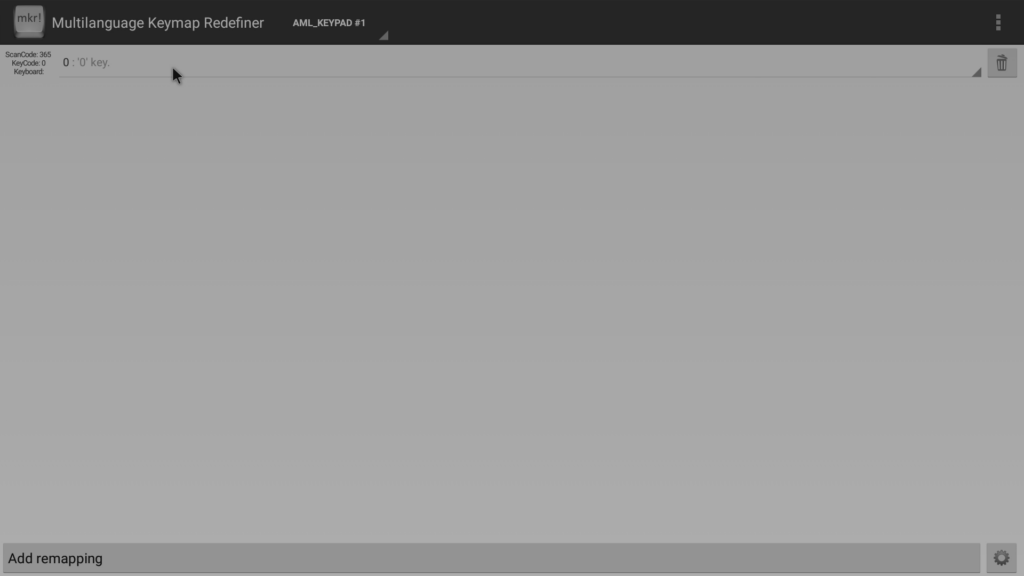 Clique em 0 Entry Multilanguage Keymap Redefiner