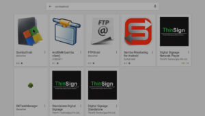 Play Store SambaDroid Résultats de la recherche