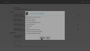 Annuler l'annonce pour SambaDroid Pro