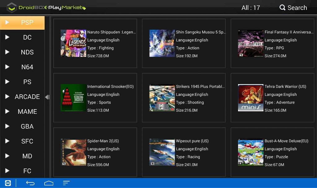 4-DBPM-Emulator menu 1