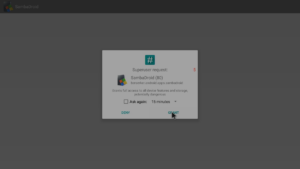 Demande de SuperSU pour SambaDroid