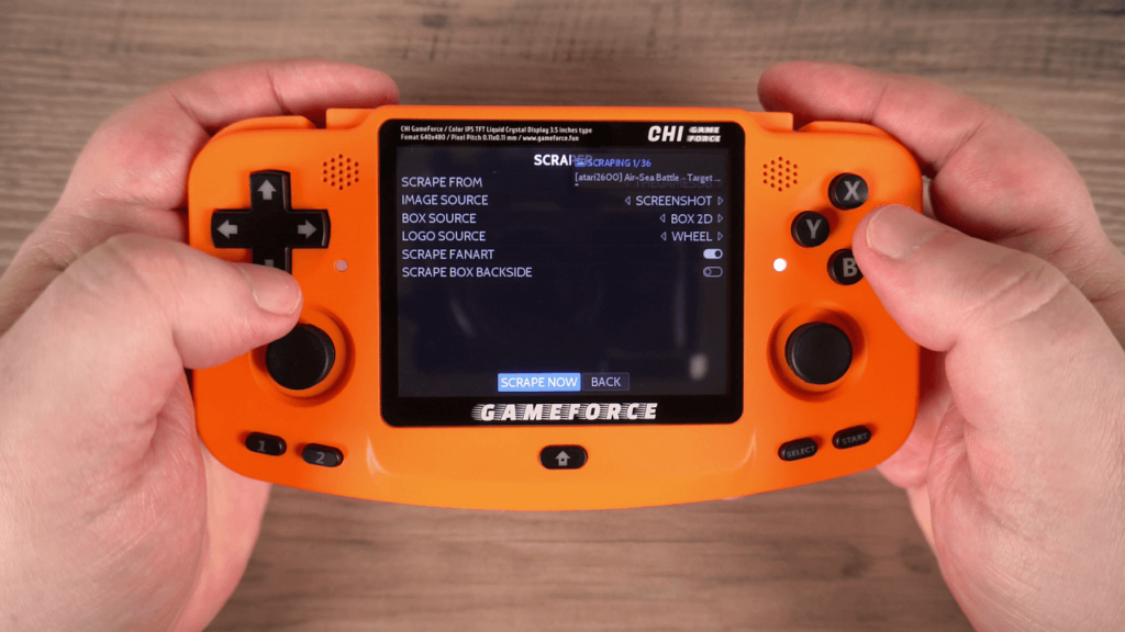 EmuELEC Scraping Games
