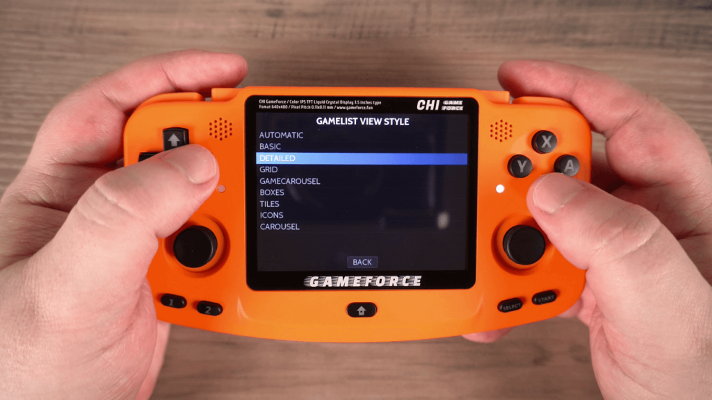 EmuELEC Gamelist View Style