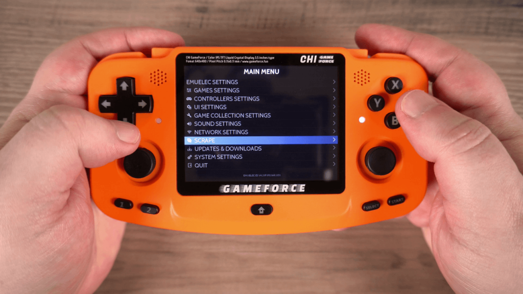 EmuELEC Game Scrape
