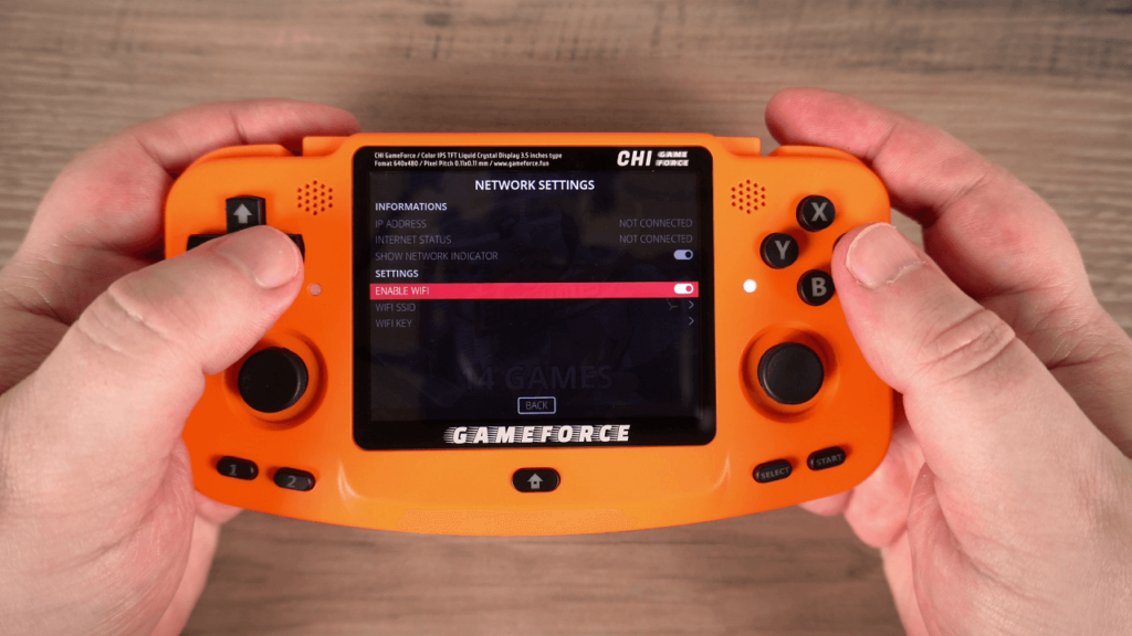 EmuELEC WiFi settings