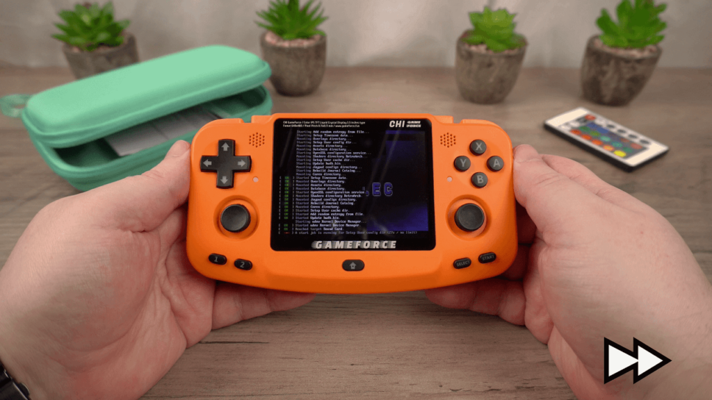 První spuštění instalace EmuELEC na Gameforce