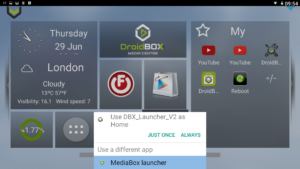 DroiX V3-velgerbryter for projektorstarter