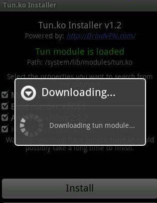 TUN.ko Installer Module Installed