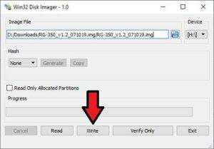 How to flash custom firmware on RG350