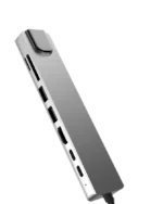 DroiX FX8s - Showing 2 USB Type-C Ports, 1 HDMI, 2 USB Type-A, 1 SD Card and 1 MicroSD Port