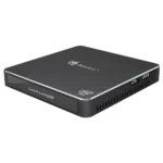 Beelink T45 Windows 10 Home HTPC Mini Computer with Intel Processor showing product at an angle