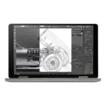 One Netbook Mix 3 Pro Platinum - Front View showing Design Software