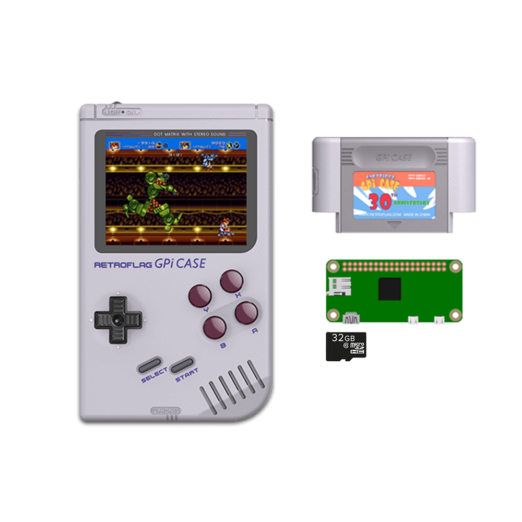 RETROFLAG GPi Case with Raspberry Pi Zero W and 32GB Micro SD Card