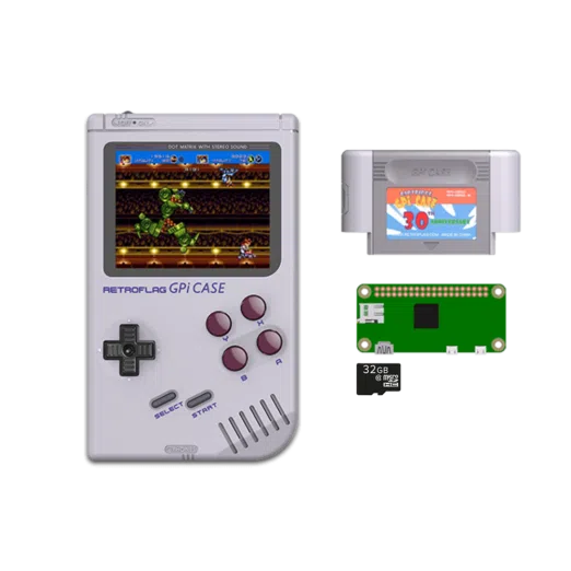 RETROFLAG GPi Case with Raspberry Pi Zero W and 32GB Micro SD Card
