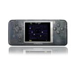 Coolbaby  RetroGame RS-97 PRO Transparent Front View playing Pac Man