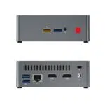 Beelink J45 Windows 10 Mini Computer for Home or Office - Front View showing 2x USB Type-A 3.0 Ports, 3.5mm Headphone&Microphone Jack and Rear I/O