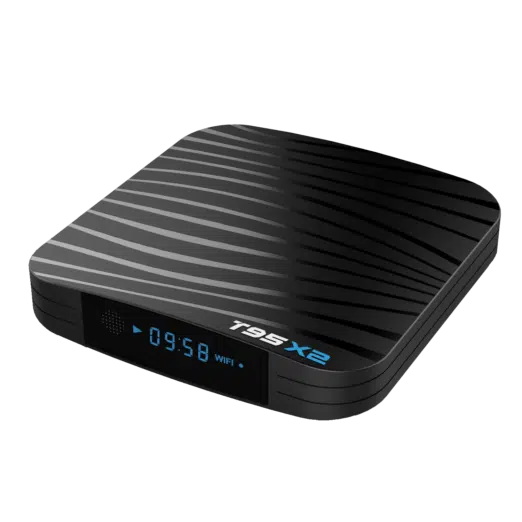 T95X2 Amlogic S905X2 Android 8.1 Oreo Smart TV BOX - Front Top Angle