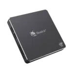 Beelink T45 Windows 10 Home HTPC Mini Computer with Intel Processor showing the top of the item