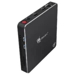 Beelink T45 Windows 10 Home HTPC Mini Computer with Intel Processor showing rear I/O of the item from the top
