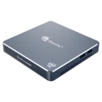 Beelink Gemini M Intel Mini PC Computer - Shown from angle with front plate and 2x USB Ports