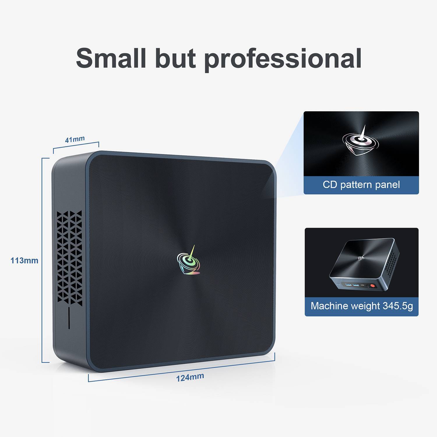 Beelink SEi10 7 Beelink SEi 10 i3 Mini PC showing small dimensions