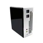 DroiX PROTEUS G4 Intel NUC Mini PC shown from the front with power button audio output and USB 30 Ports