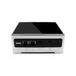 DroiX PROTEUS G4 Intel NUC Mini PC shown from the rear with usb type a 31 ports hdmi display port Ethernet and power port