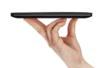 GPD Pocket 2 Amber Black Intel Core m3-8100y Ultrabook shown from the side in hand