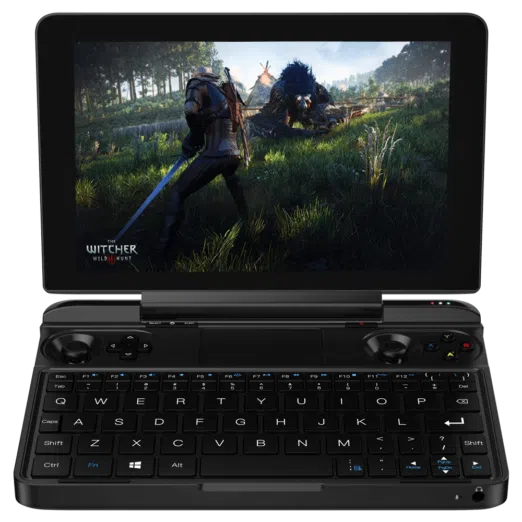 GPD WIN Max 2021 PC Gaming Handheld playing The Witcher 3